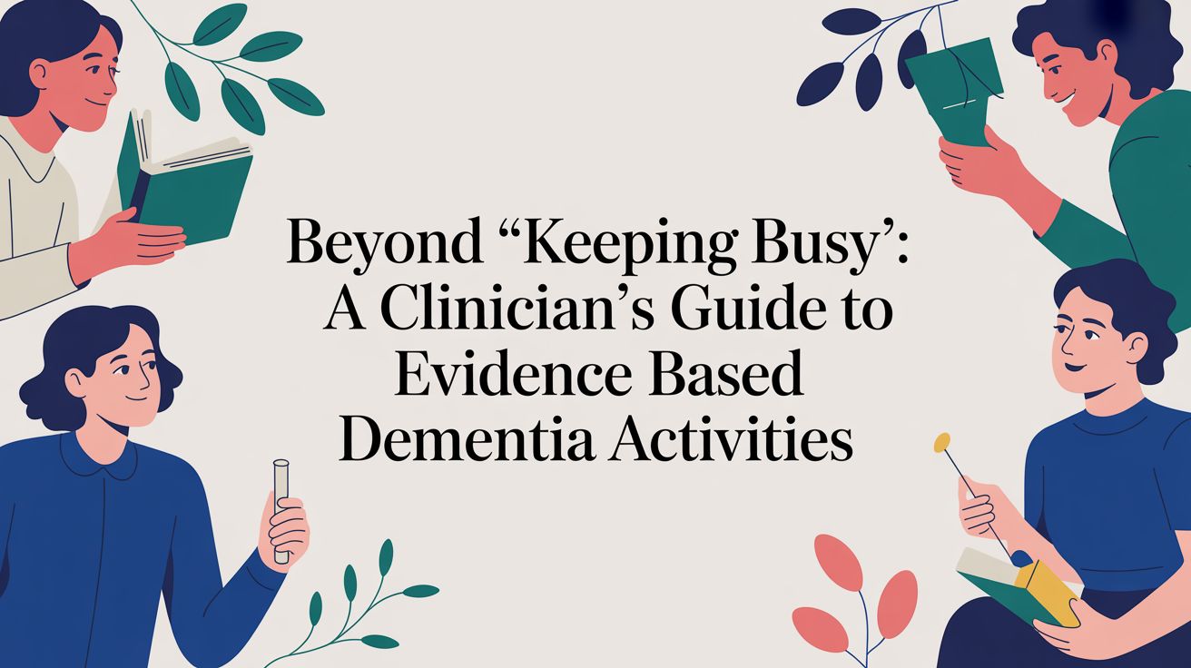 Beyond ‘Keeping Busy’: A Clinician’s Guide to Evidence Based Dementia Activities