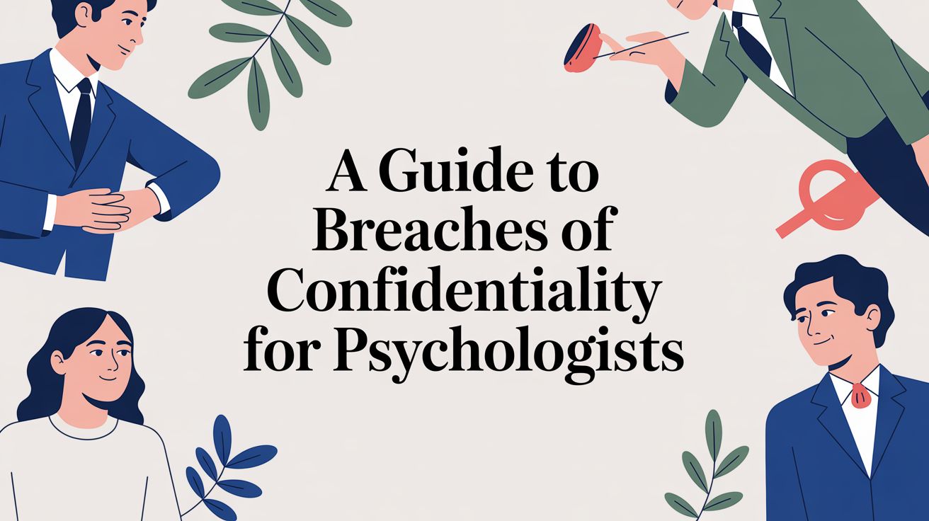 A Psychologist’s Guide to Breaches of Confidentiality